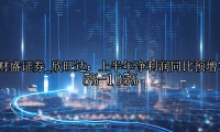 欣旺达：上半年净利润同比预增75%-105%